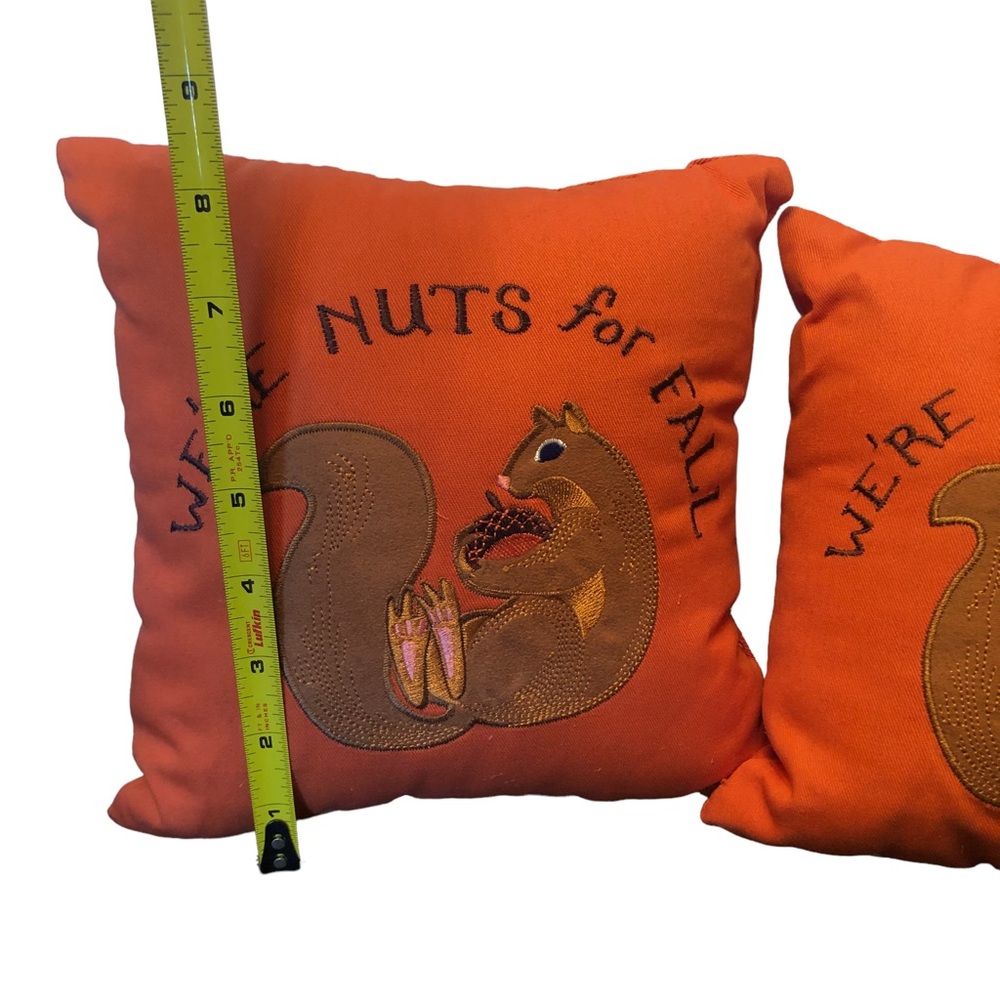 We’re Nuts For Fall Squirrel Decor Pillows - Picture 3 of 11